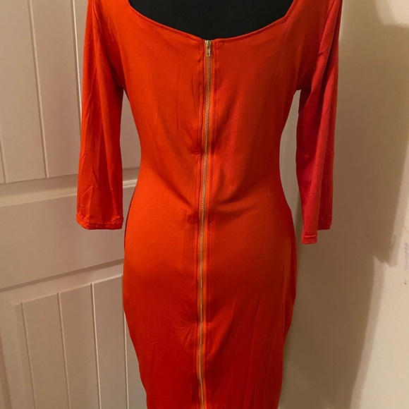 Elbow Sleeve Midi Dress - Picture 2 of 2